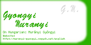 gyongyi muranyi business card
