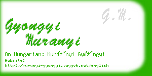 gyongyi muranyi business card